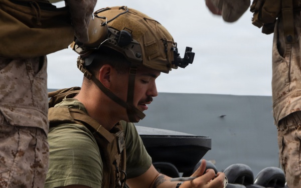 USS Portland Marines Conduct Routine Operations
