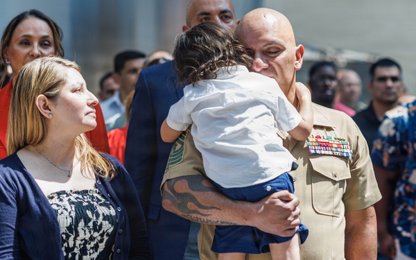 Master Gunnery Sgt. Jacob Felan Retirement Ceremony
