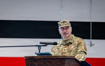 U.S. Army Air Defense Artillery Brigade in Europe holds its second change of command ceremony
