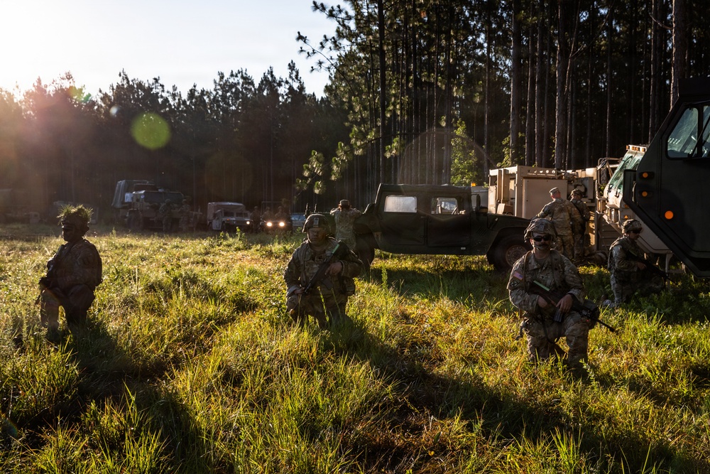 365th Engineer Battalion Patrol and Medical Simulation for OSJ