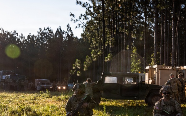 365th Engineer Battalion Patrol and Medical Simulation for OSJ