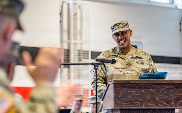 U.S. Army Air Defense Artillery Brigade in Europe holds its second change-of-command ceremony