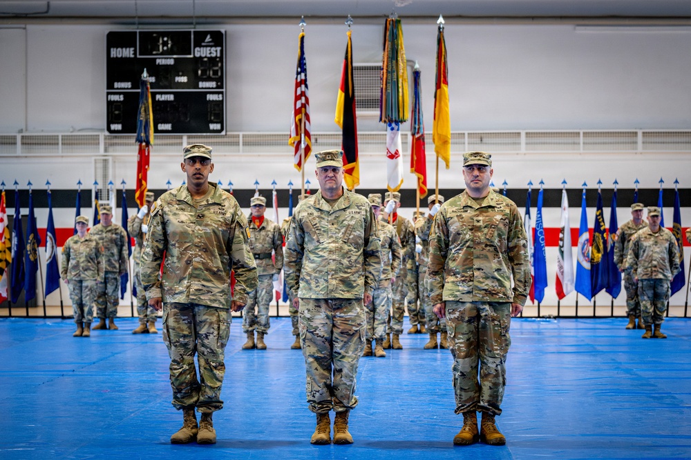 U.S. Army Air Defense Artillery Brigade in Europe holds its second change-of-command ceremony