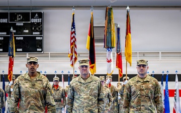 U.S. Army Air Defense Artillery Brigade in Europe holds its second change of command ceremony