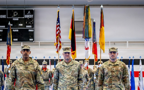 U.S. Army Air Defense Artillery Brigade in Europe holds its second change-of-command ceremony