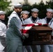 Military Funeral Honors are Conducted for U.S. Navy Radioman Petty Officer 1st Class Louis Rine at U.S. Soldiers' and Airmen's Home National Cemetery