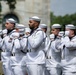 Military Funeral Honors are Conducted for U.S. Navy Radioman Petty Officer 1st Class Louis Rine at U.S. Soldiers' and Airmen's Home National Cemetery