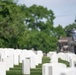Military Funeral Honors are Conducted for U.S. Navy Radioman Petty Officer 1st Class Louis Rine at U.S. Soldiers' and Airmen's Home National Cemetery