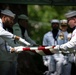 Military Funeral Honors are Conducted for U.S. Navy Radioman Petty Officer 1st Class Louis Rine at U.S. Soldiers' and Airmen's Home National Cemetery