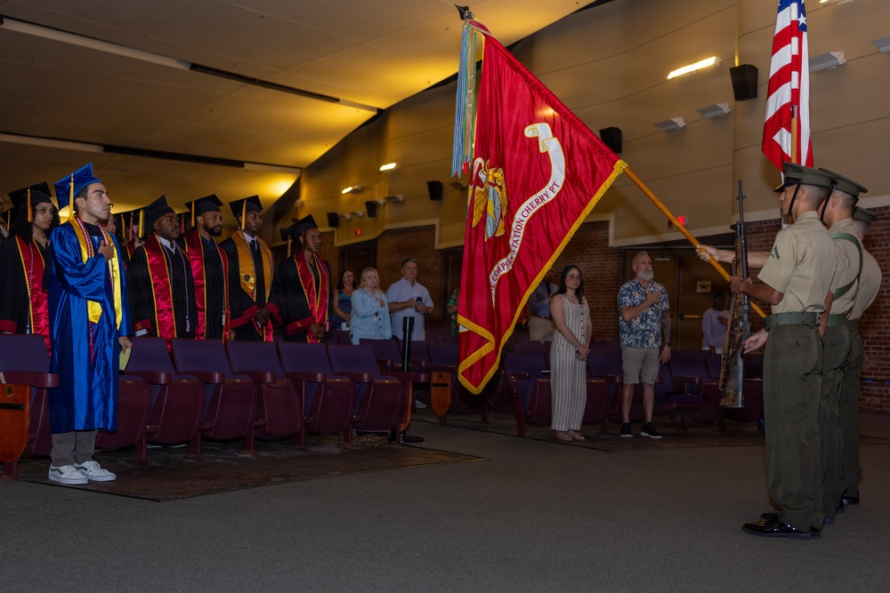The 50th Annual Voluntary Education Graduation Ceremony at MCAS Cherry Point
