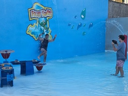 Popular content creator visits Picatinny Arsenal’s Frog Falls Aquatic Park