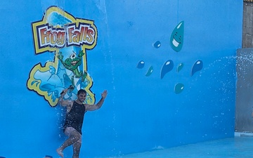 Popular content creator visits Picatinny Arsenal’s Frog Falls Aquatic Park