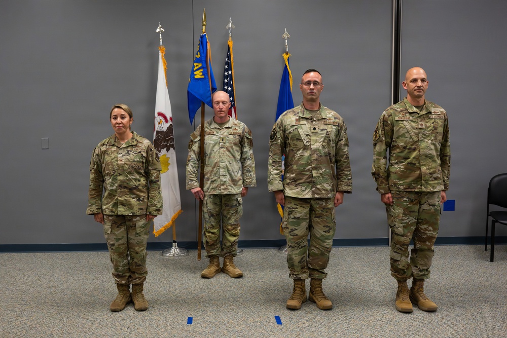 182nd Communications Squadron Change of Command Ceremony