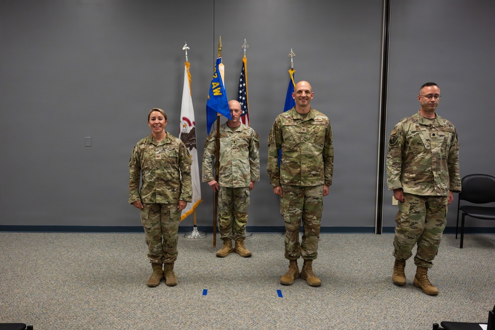 182nd Communications Squadron Change of Command Ceremony