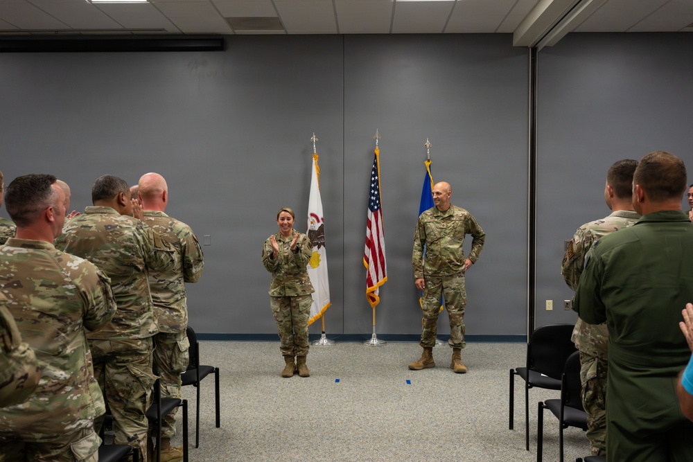 182nd Communications Squadron Change of Command Ceremony
