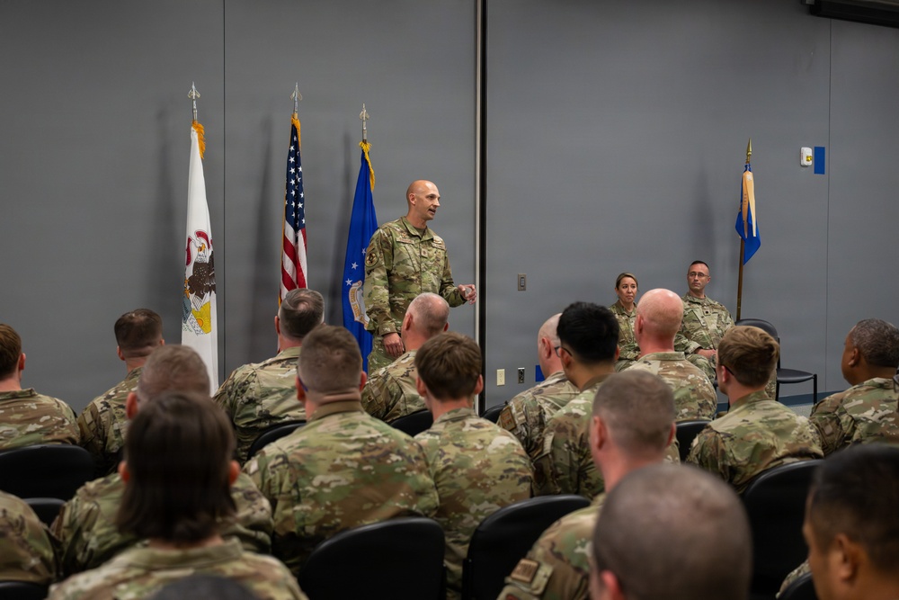 182nd Communications Squadron Change of Command Ceremony
