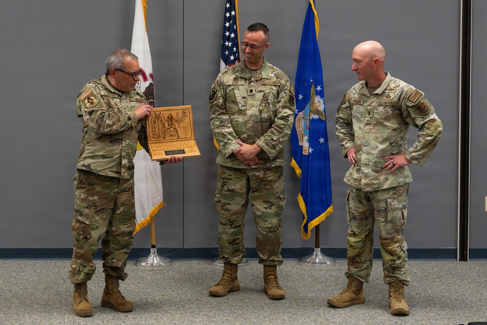 182nd Communications Squadron Change of Command Ceremony