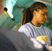 422nd Medical Detachment Veterinary Service Support (MDVS) performs medical procedure on mechanical canine to treat Gastric Dilatation-Volvulus (GDV)
