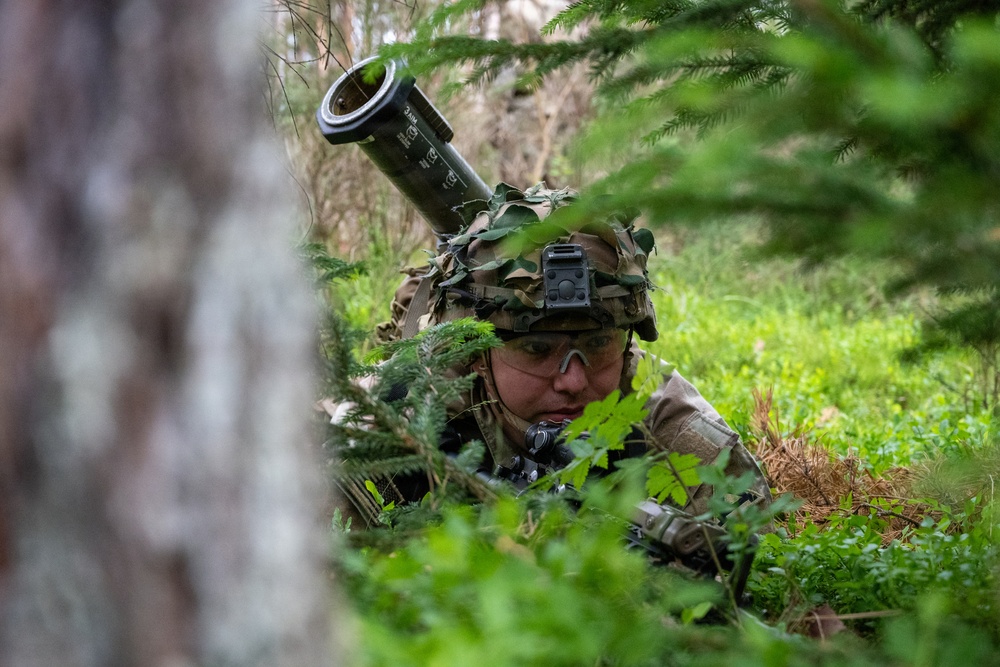 Blackfoot Company, 1-4 Infantry - Blank firing range in GTA