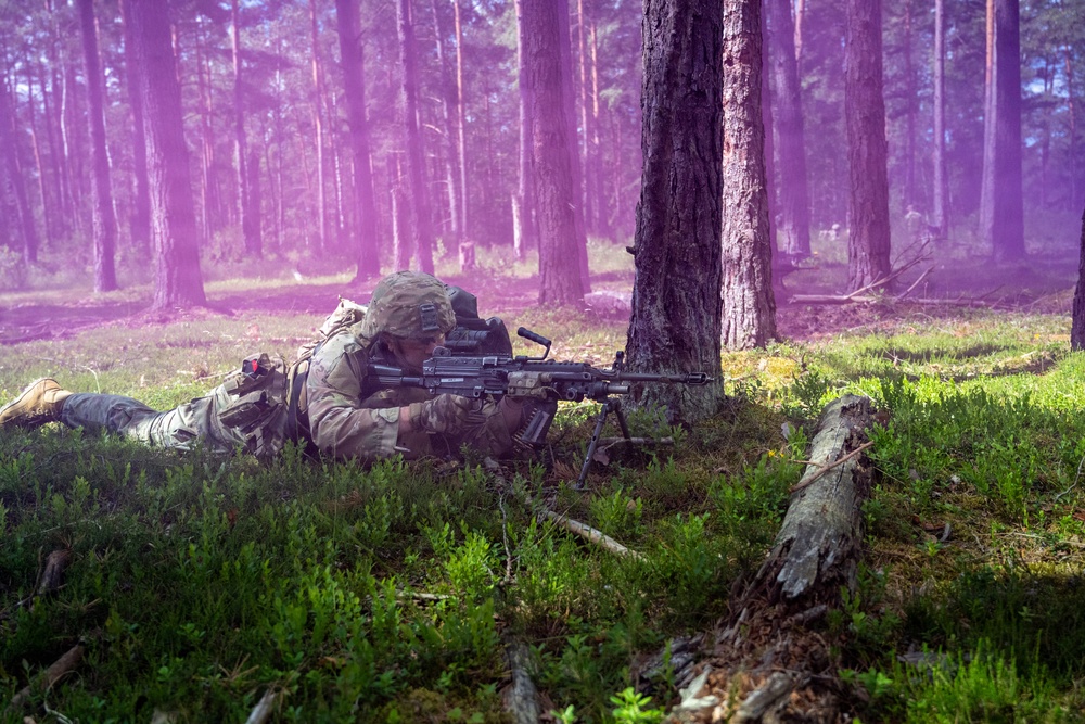 Blackfoot Company, 1-4 Infantry - Blank firing range in GTA