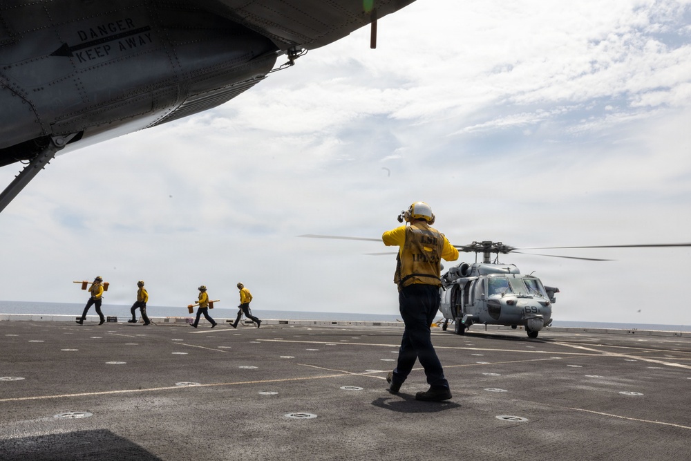 USS Portland Sailors and Marines Conduct Routine Operations