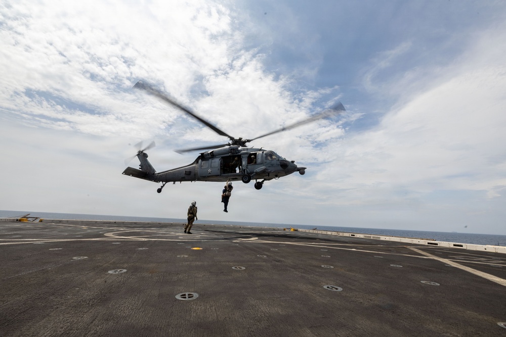 USS Portland Sailors and Marines Conduct Routine Operations