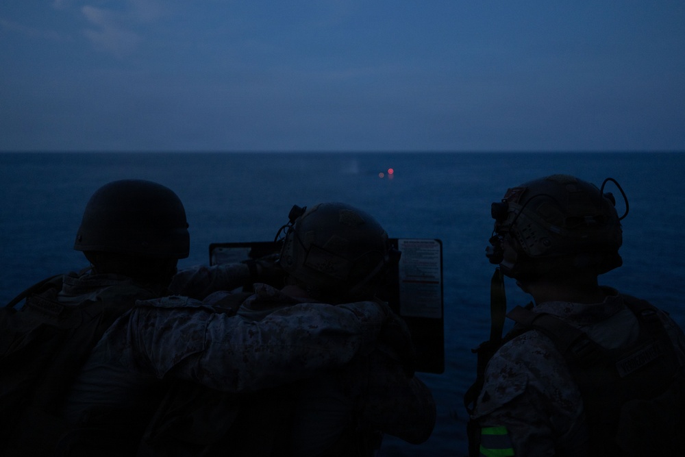 USS Portland Marines Conduct Routine Operations