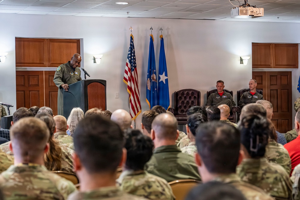 612th Air Operations Center change of command