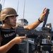 USS Ross preforms a small craft action team drill