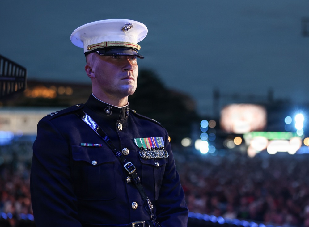 Marine Barracks Washington performs at UFC Freedom 250