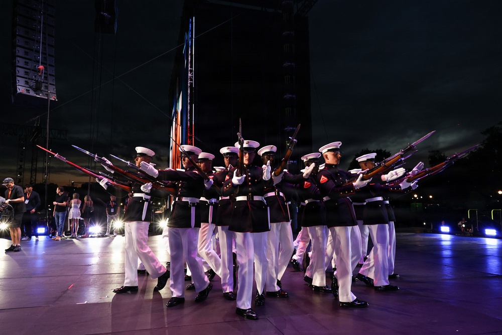 Marine Barracks Washington performs at UFC Freedom 250