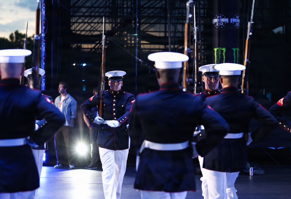 Marine Barracks Washington performs at UFC Freedom 250