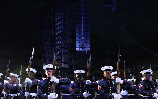 Marine Barracks Washington performs at UFC Freedom 250