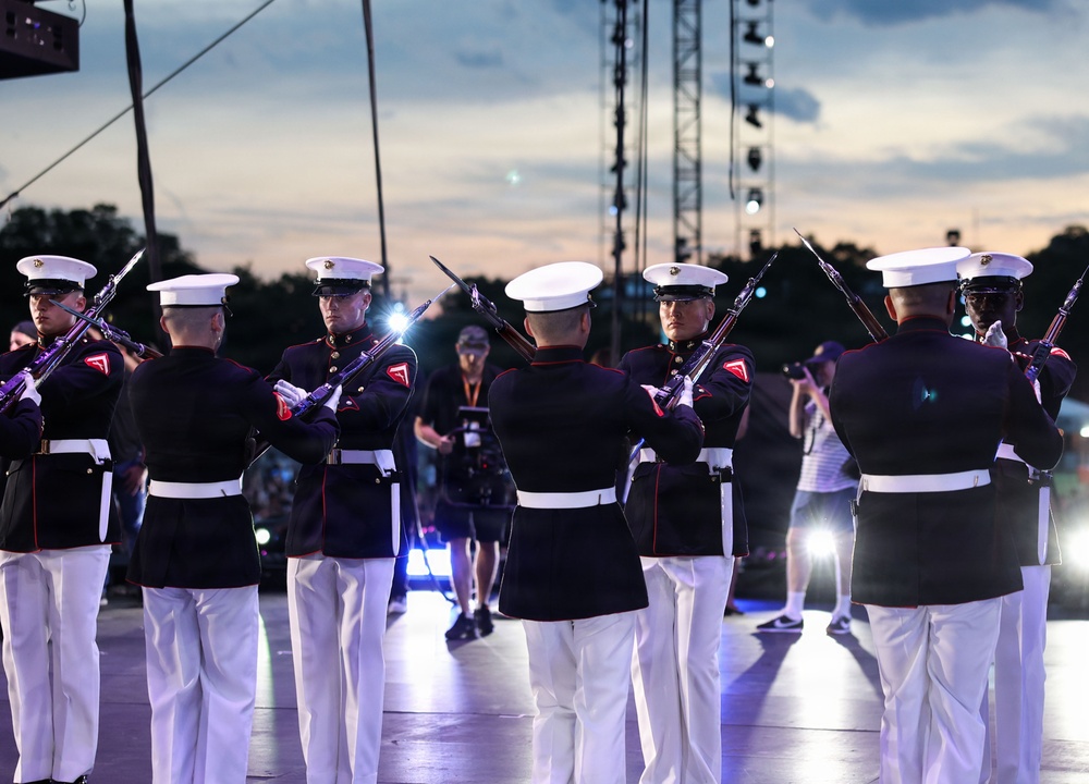 Marine Barracks Washington performs at UFC Freedom 250