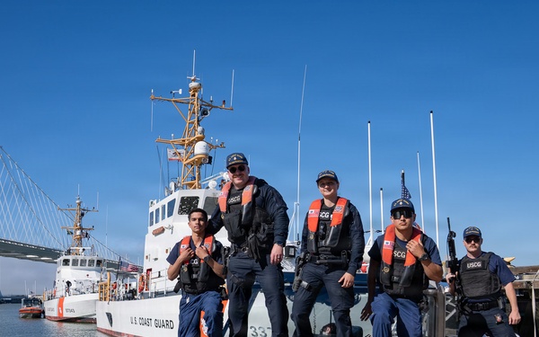 Coast Guard Station San Francisco conducts security patrol in support of Operation Ready Eagle