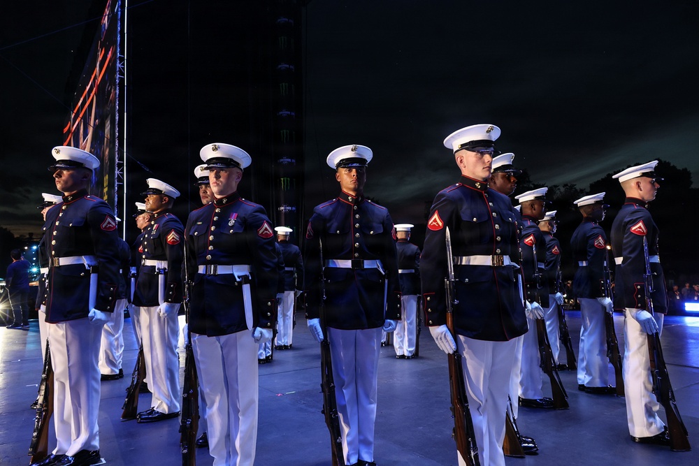 Marine Barracks Washington performs at UFC Freedom 250