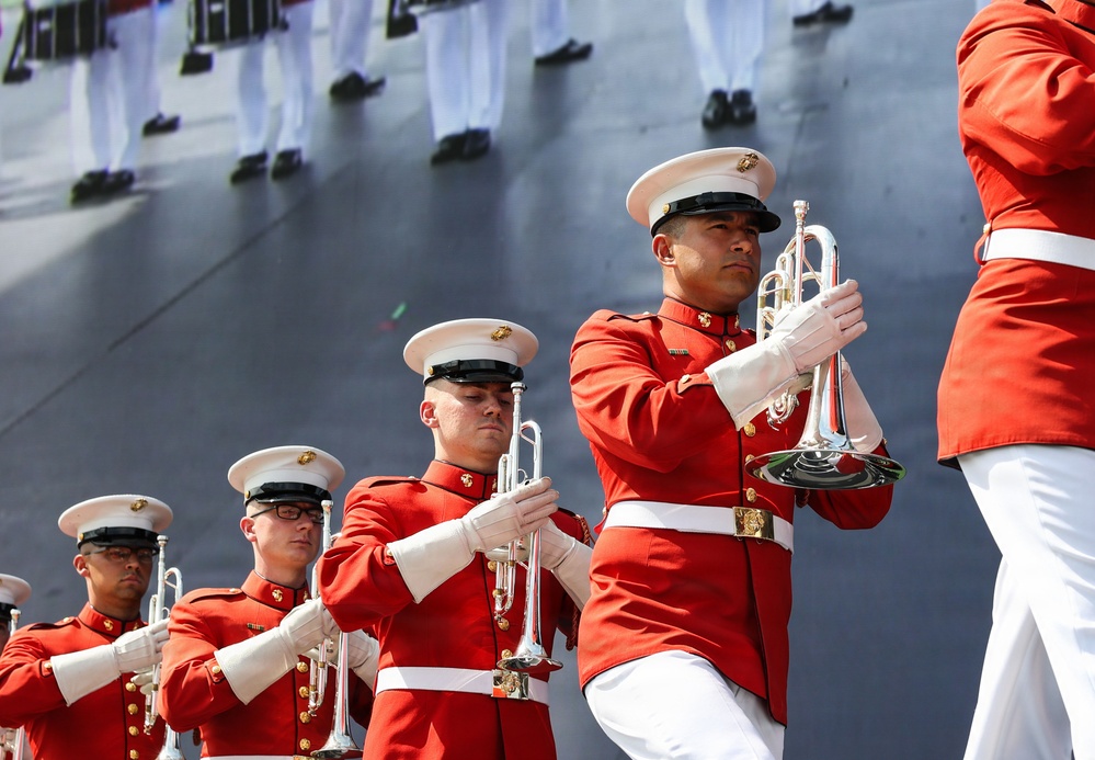 Marine Barracks Washington performs at UFC Freedom 250