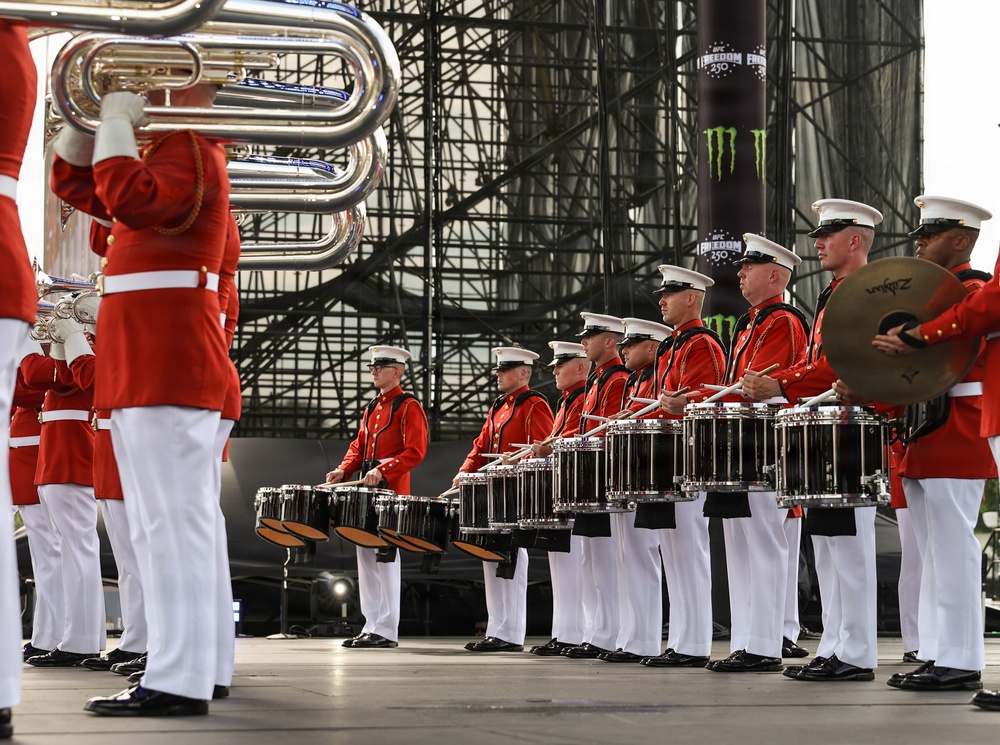 Marine Barracks Washington performs at UFC Freedom 250