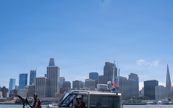 Coast Guard Station San Francisco conducts security patrol in support of Operation Ready Eagle