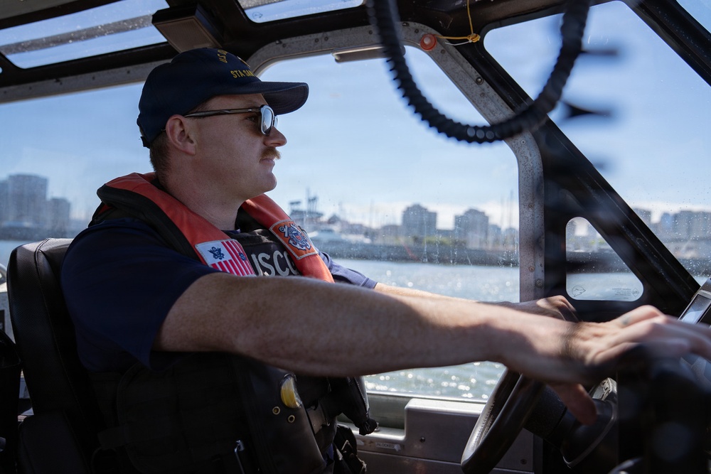 Coast Guard Station San Francisco conducts security patrol in support of Operation Ready Eagle