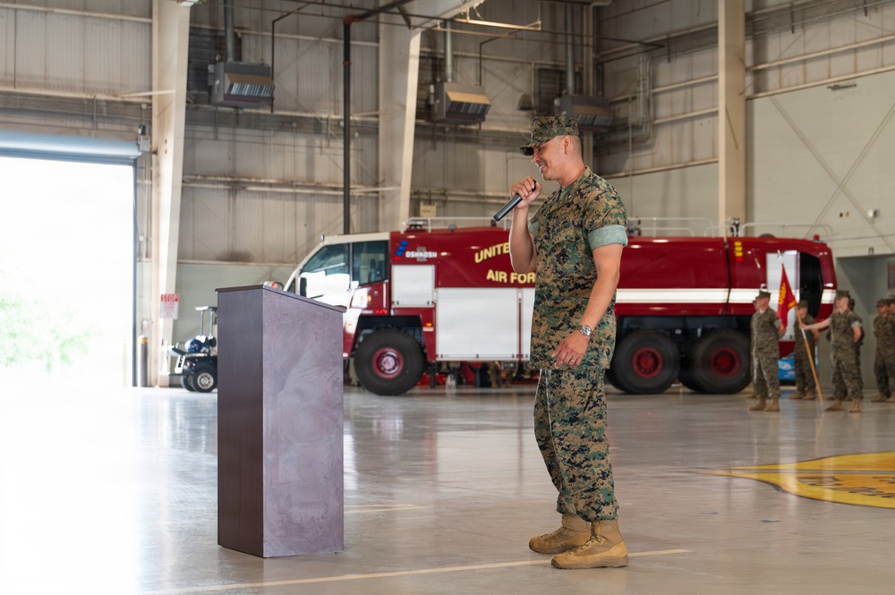 Marine Corps Detachment Goodfellow welcomes new commanding office