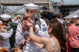 USS Mitscher (DDG 57) returns to Naval Station Norfolk