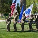 U.S Soldiers of the Nevada National Guard participate in a ceremony commemorating the 251st anniversary of the U.S. Army and Flag Day