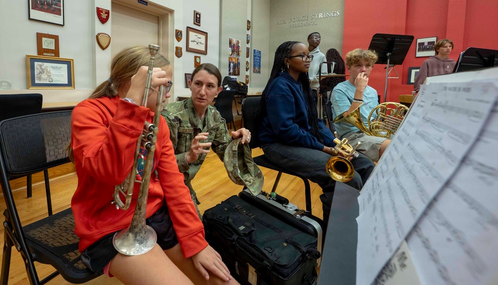 USAF Band mentors international students