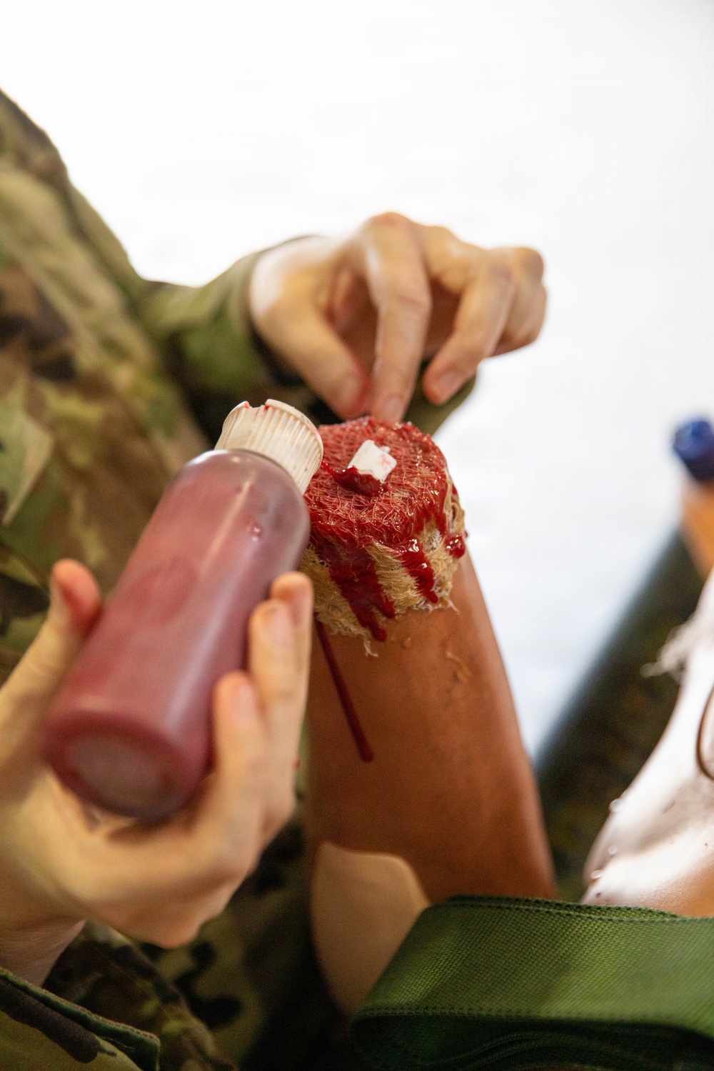 Operation Sentinel Justice Enhances Training Realism Through Moulage Preparation at Camp Shelby