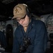 USS George H.W. Bush Sailor stands watch