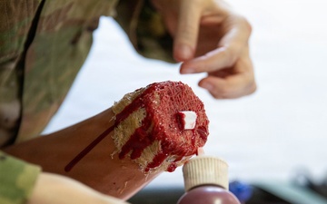 Operation Sentinel Justice Enhances Training Realism Through Moulage Preparation at Camp Shelby