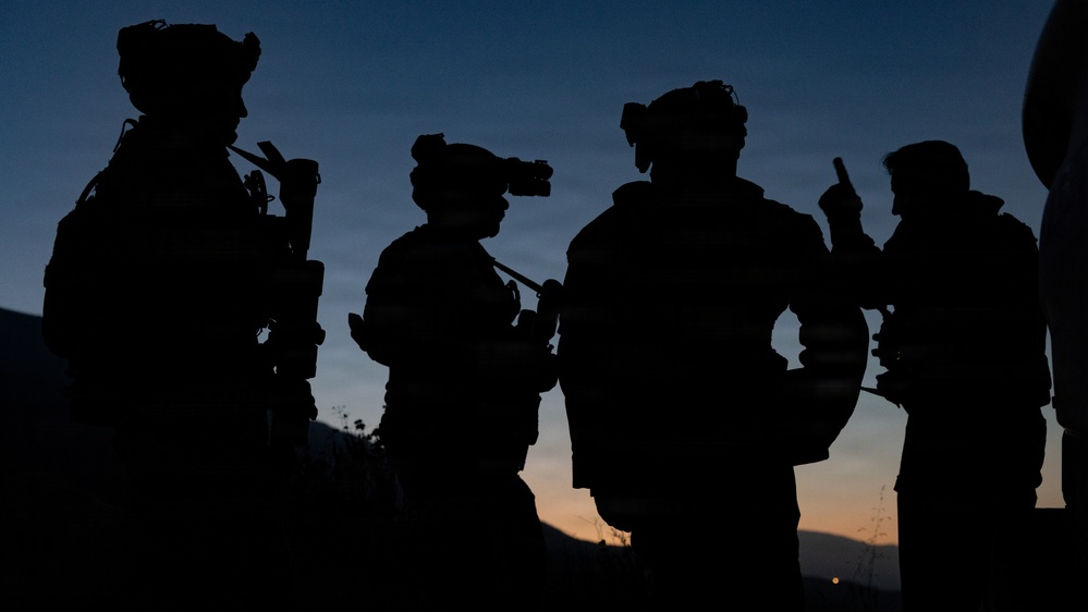 U.S. Marines with 1/7 survey and detect the Southern Border