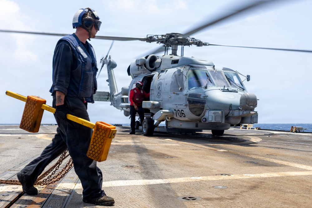 Delbert D. Black Conducts Flight Operations
