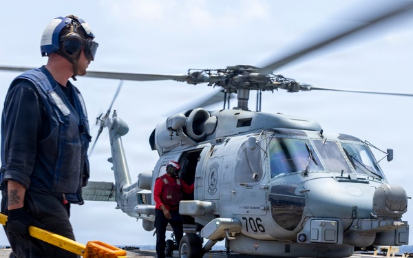 Delbert D. Black Conducts Flight Operations